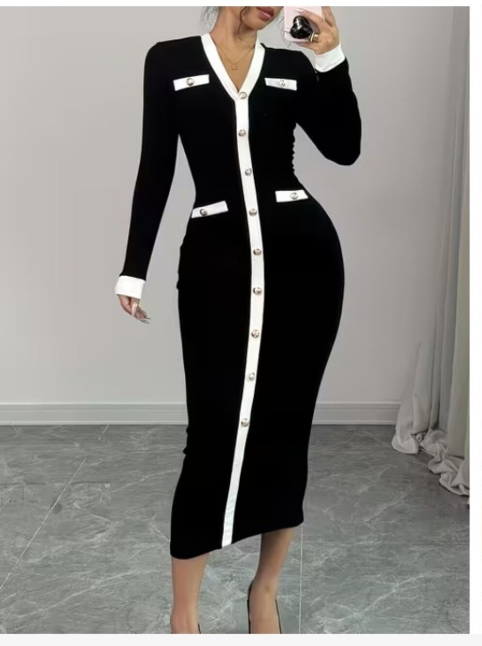 Black & White Dress (XL) NEW - Picture 3 of 5